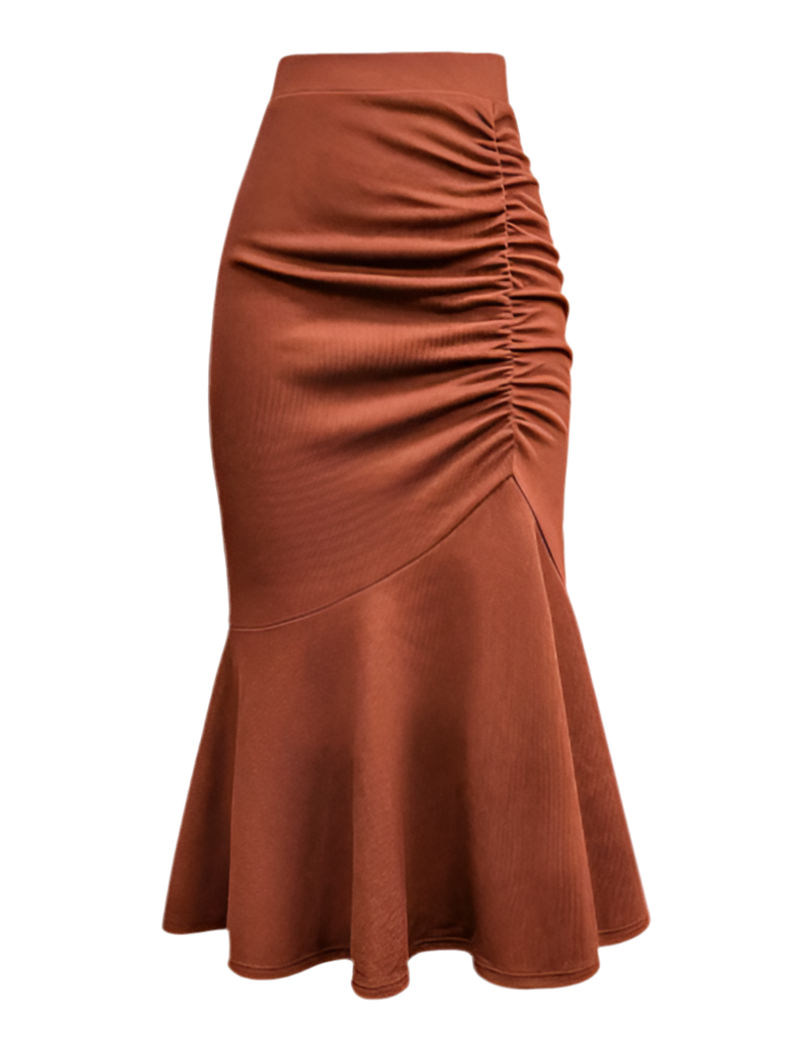 Autumn Elegant High Sense Long Skirt Skirt Adult Lady like Woman Lyayered Skirt