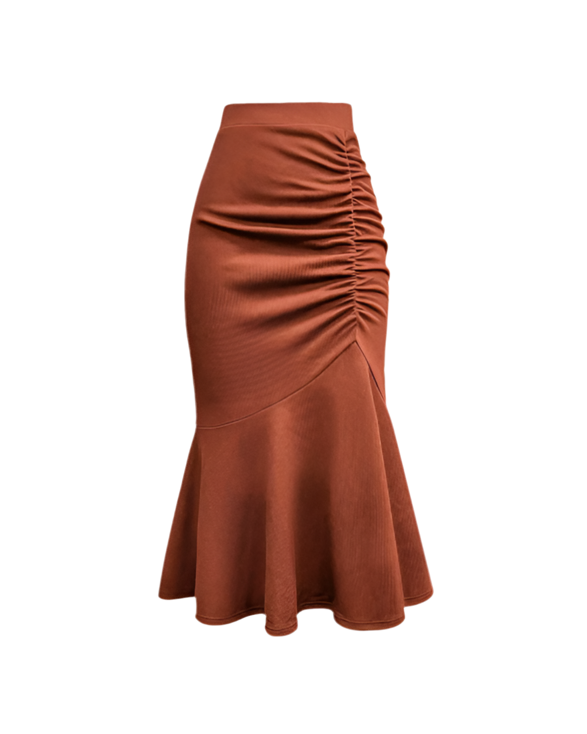 Earthtone Autumn Elegant High Sense Long Skirt Skirt Adult Lady like Woman Lyayered Skirt
