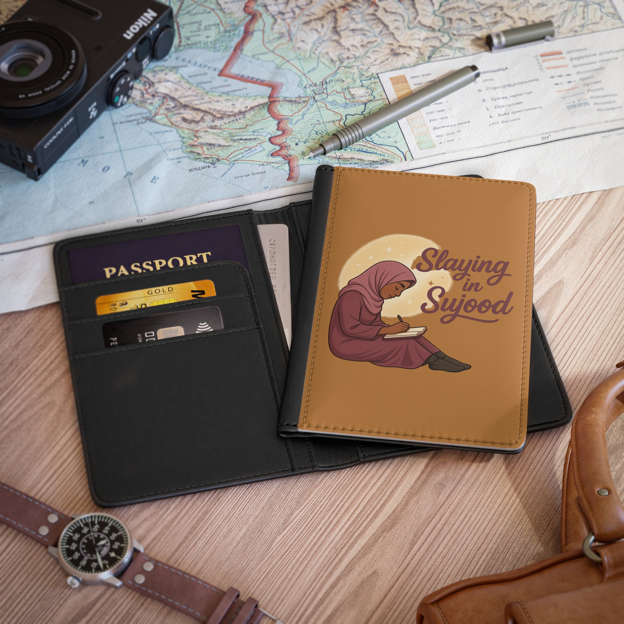 Hijabi Girl by LoLo Stylish Hijab Life Passport Cover - Travel Accessory for Hijab Wearers - Modestly Vogue