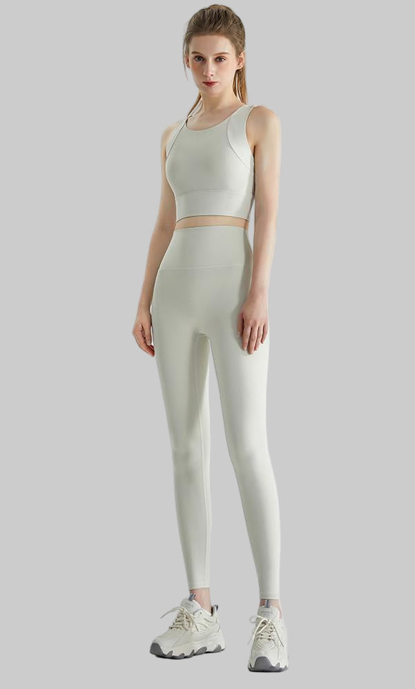 High Waist Activewear Running Trousers Fitness Yoga Wear Set