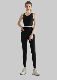 High Waist Activewear Running Trousers Fitness Yoga Wear Set
