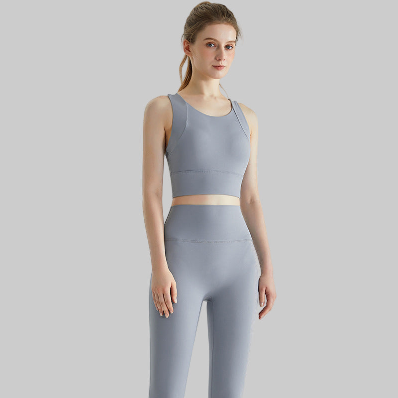High Waist Activewear Running Trousers Fitness Yoga Wear Set