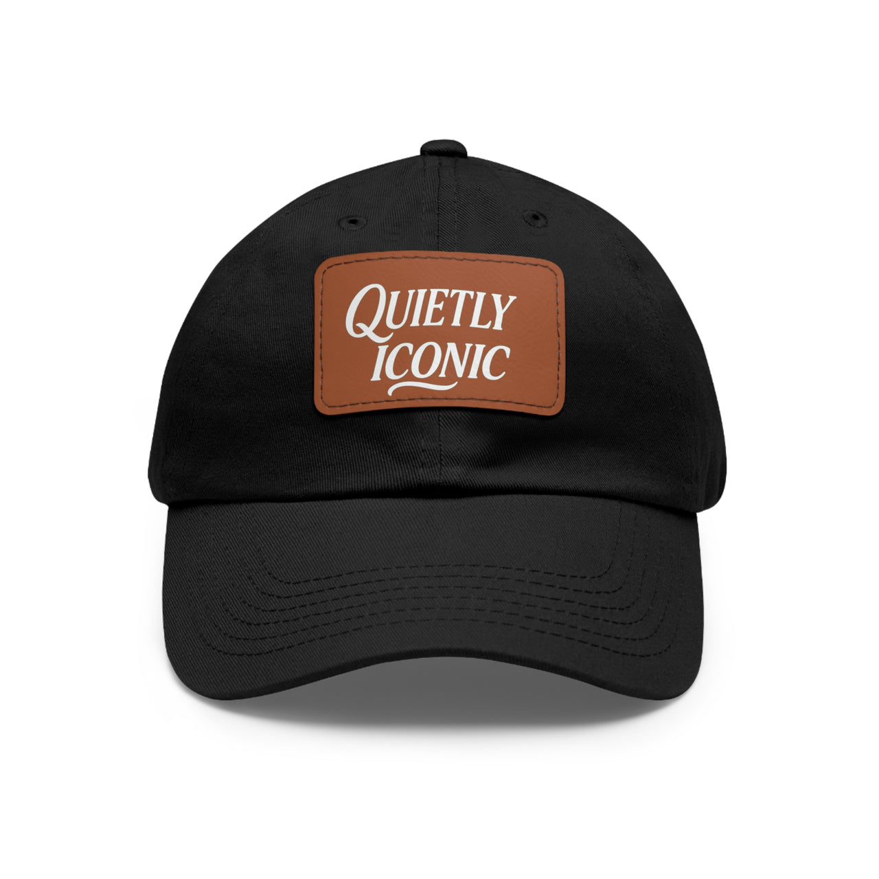 Quietly Iconic Rustic Hat with Leather Patch – Minimalist Statement Cap - Modestly Vogue