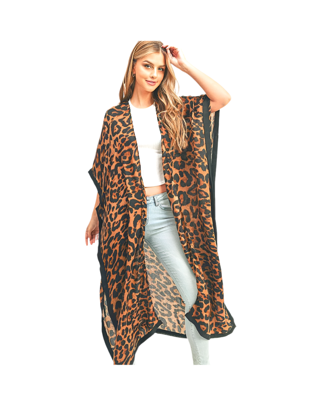 Leopard Print Stylish Cardigans & Kimonos for Women – Long Kimono