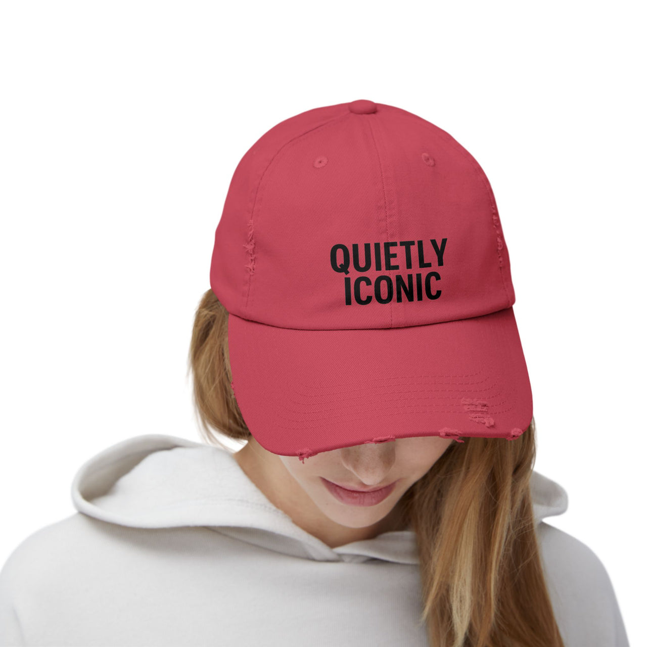 Quietly Iconic Unisex Distressed Cap – Casual Trendy Hat for Everyday Style - Modestly Vogue