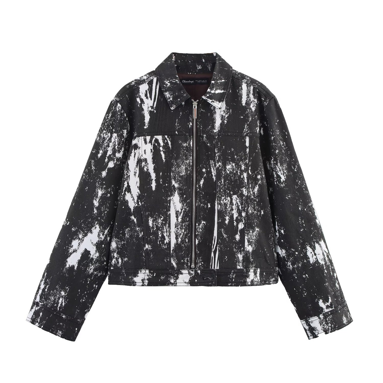 Black Women Clothing Women Animal Print Flocking Jacket Coat with Belt Pant Set