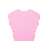 Pastel Women Clothing Spring Summer Sweet Sleeveless Vest Women Knitted Short Top