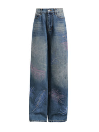 High Waist Loose Jeans – Light Drape Straight-Leg Summer Fit - Modestly Vogue