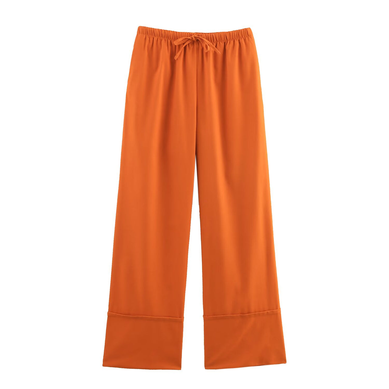 Orange Casual Pants