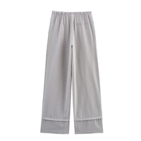 Gray Casual Pants