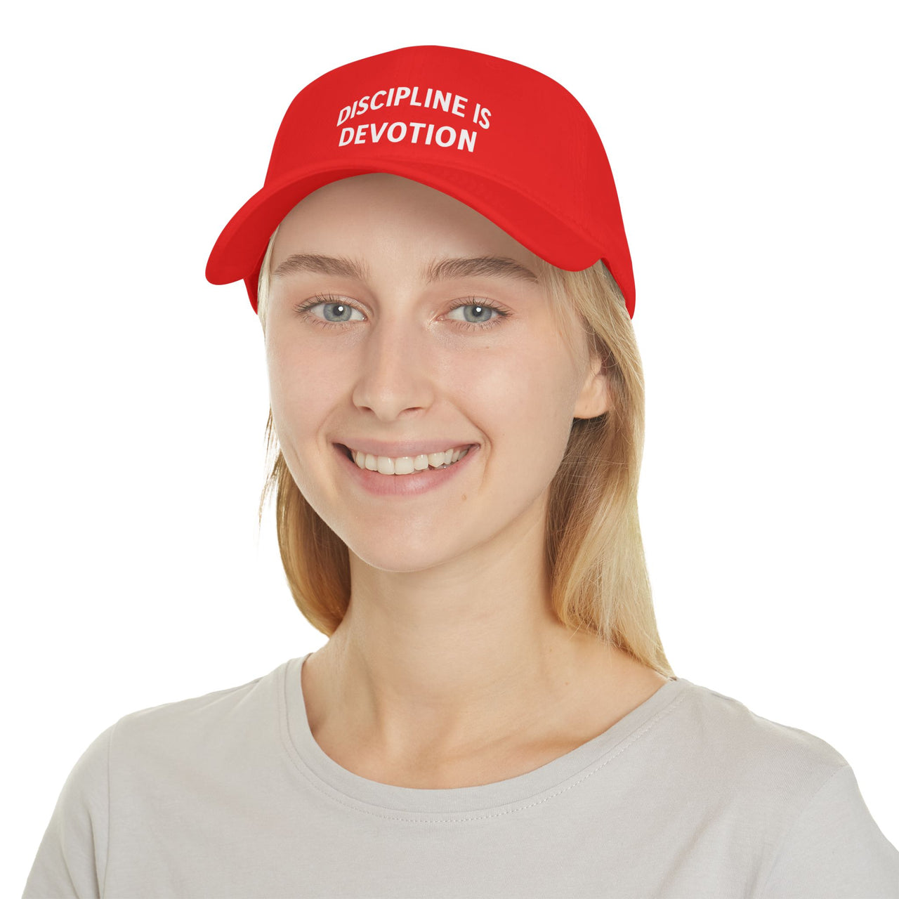 Modest Mindset Low Profile Baseball Cap - 'Discipline is Devotion' Hat