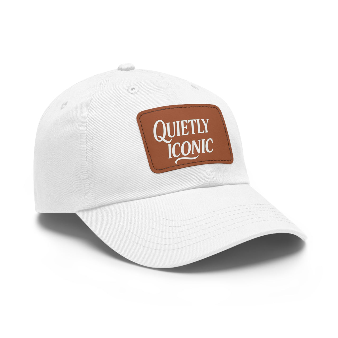 Quietly Iconic Rustic Hat with Leather Patch – Minimalist Statement Cap - Modestly Vogue
