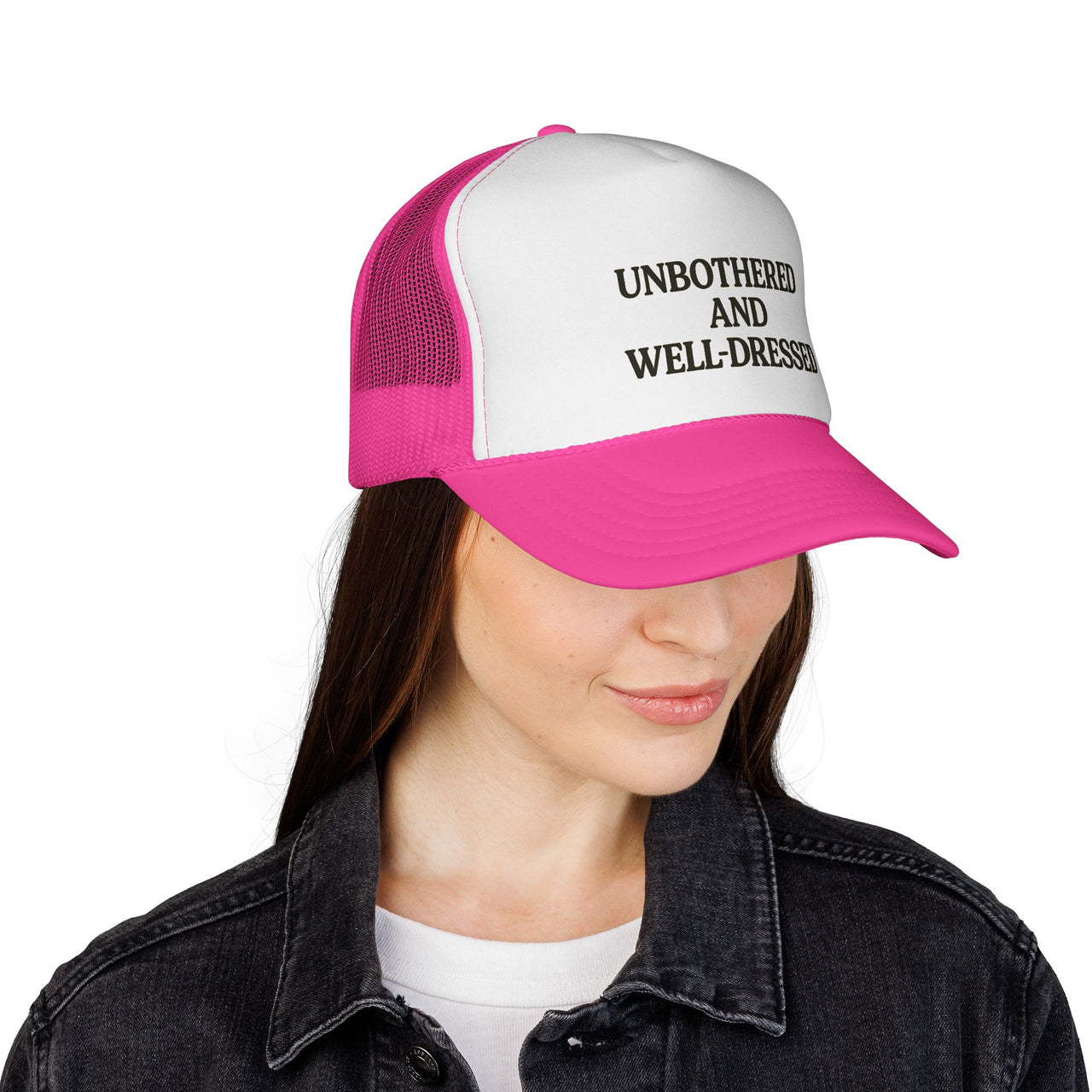 Unbothered and Well-Dressed Trucker Cap – Stylish & Fun Gift - Modestly Vogue
