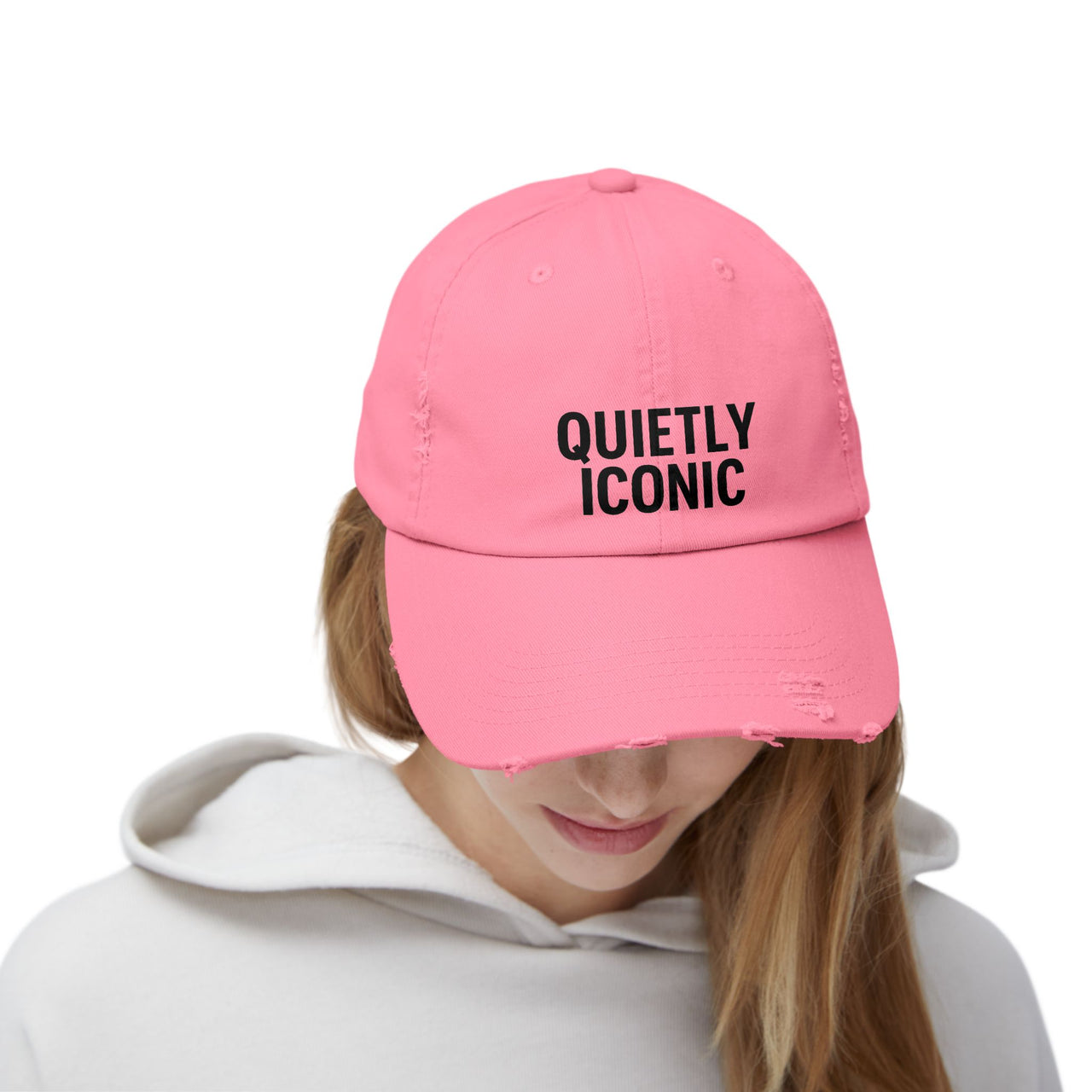 Quietly Iconic Unisex Distressed Cap – Casual Trendy Hat for Everyday Style - Modestly Vogue