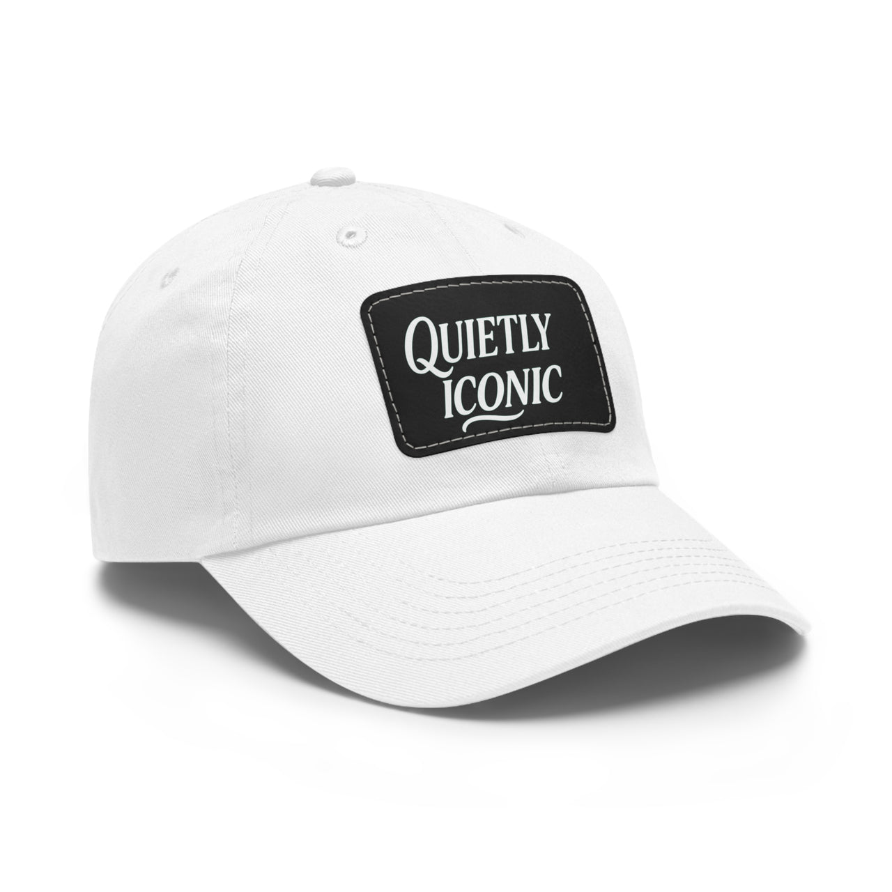 Quietly Iconic Rustic Hat with Leather Patch – Minimalist Statement Cap - Modestly Vogue