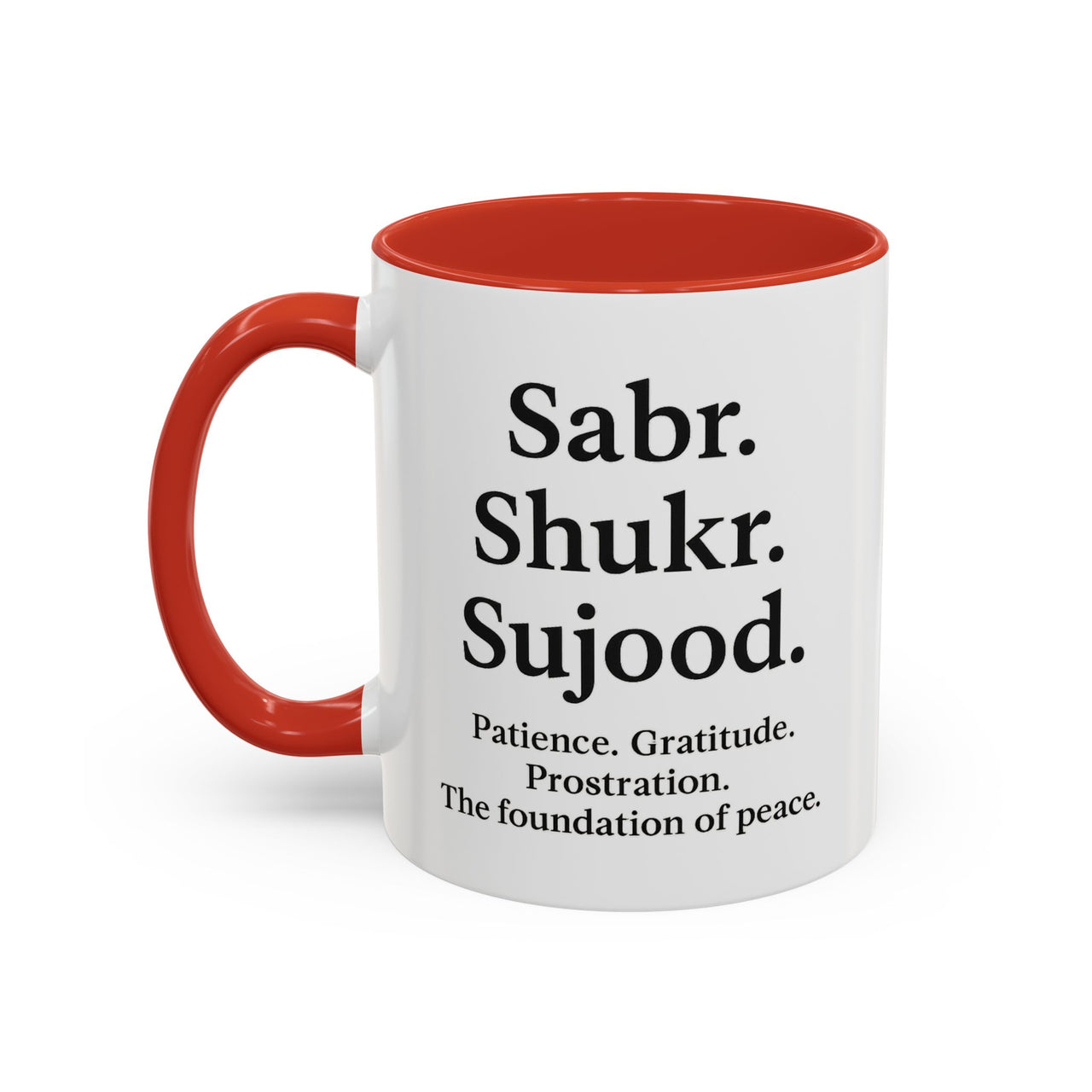 Accent Coffee Mug – 11oz Sabr.Shukr.Sujood - Modestly Vogue