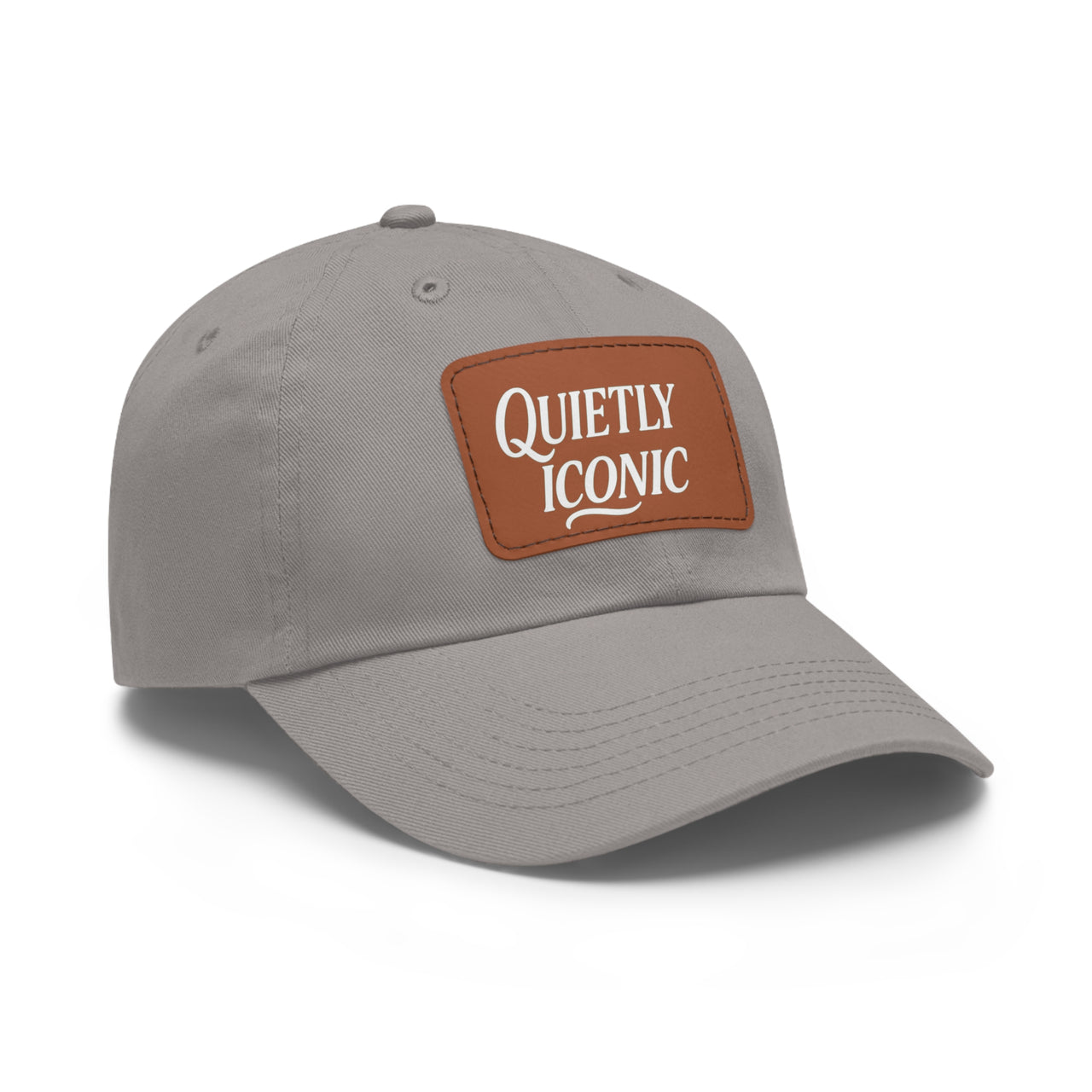 Quietly Iconic Rustic Hat with Leather Patch – Minimalist Statement Cap - Modestly Vogue
