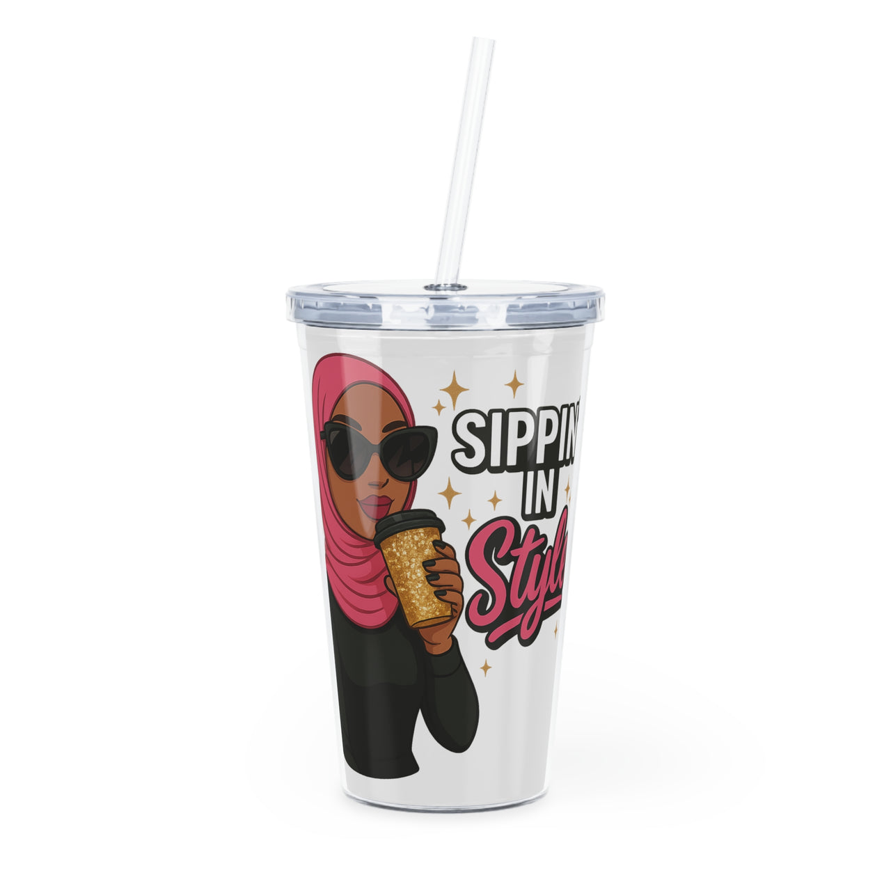 Chic Travel Tumbler – Signature Hijabi Girl™ Design 20 oz. - Modestly Vogue