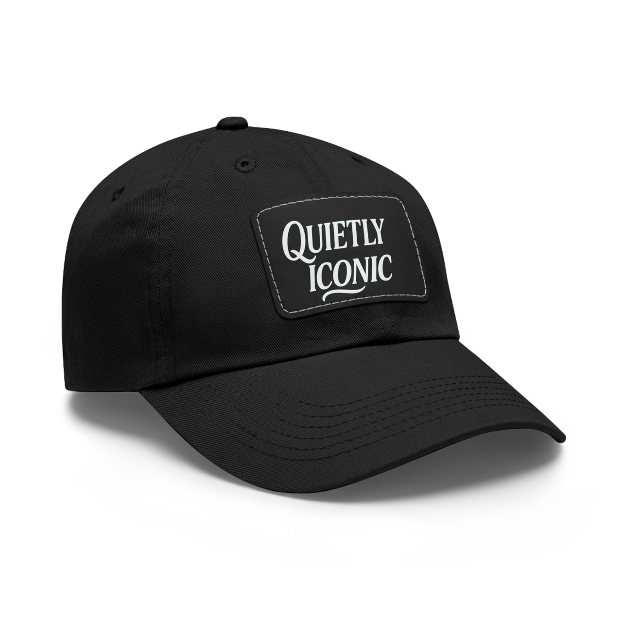 Quietly Iconic Rustic Hat with Leather Patch – Minimalist Statement Cap - Modestly Vogue