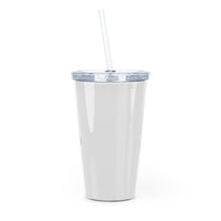 Covered in Grace Reusable Plastic Tumbler with Straw –20 oz. - Modestly Vogue