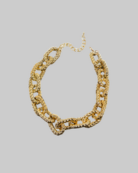 Texture Chain Link Necklace - Modestly Vogue