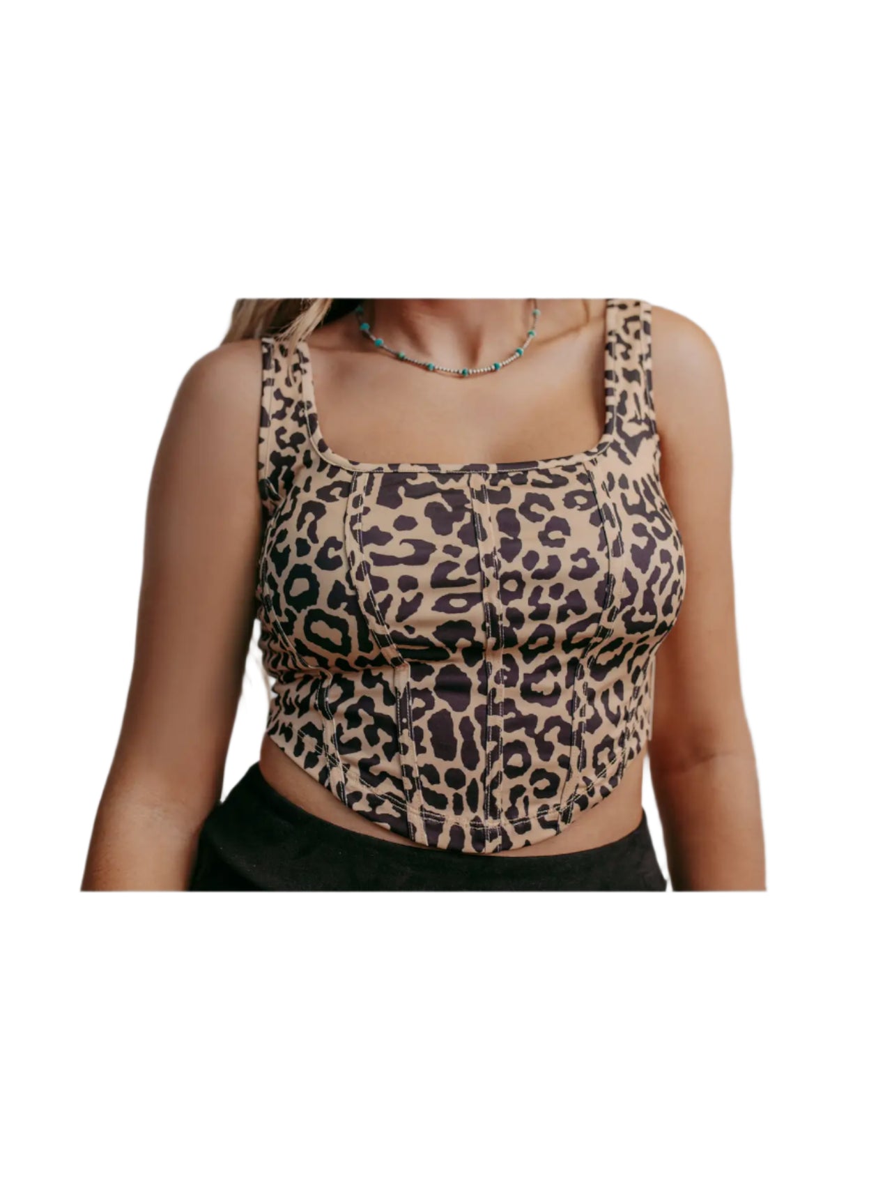 Leopard Print Corset Top – Bold & Structured Fit - Modestly Vogue
