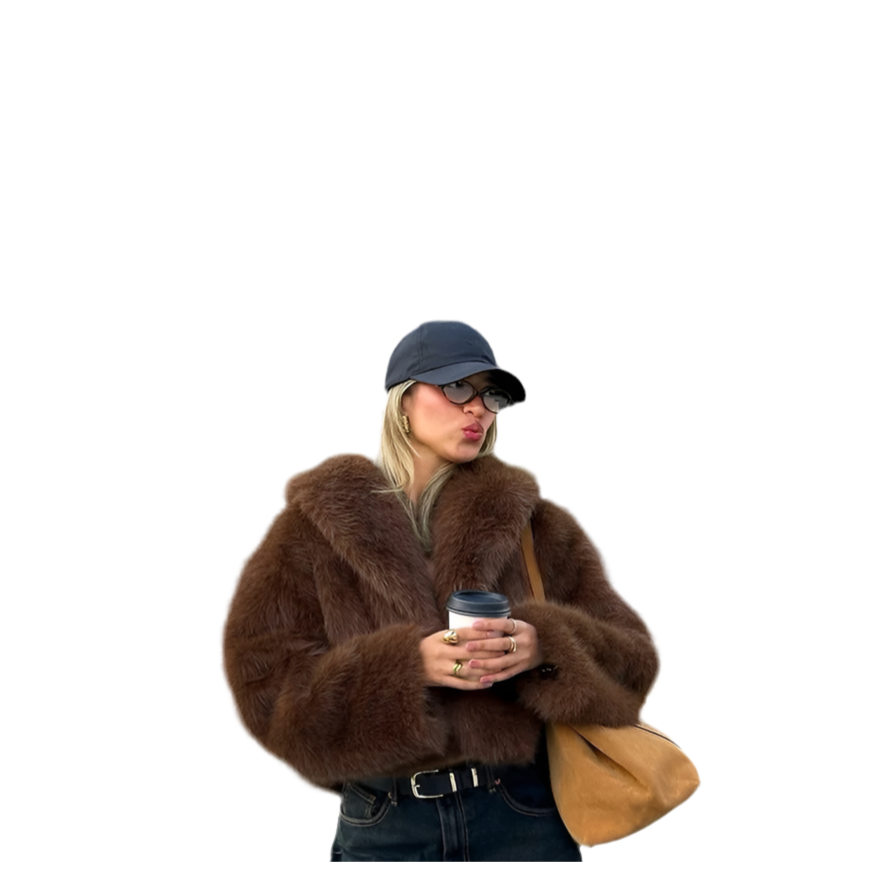 Fox Fur Jacket Women Short Autumn Winter Faux Fur Coat Young All Match Plush Women Clothing