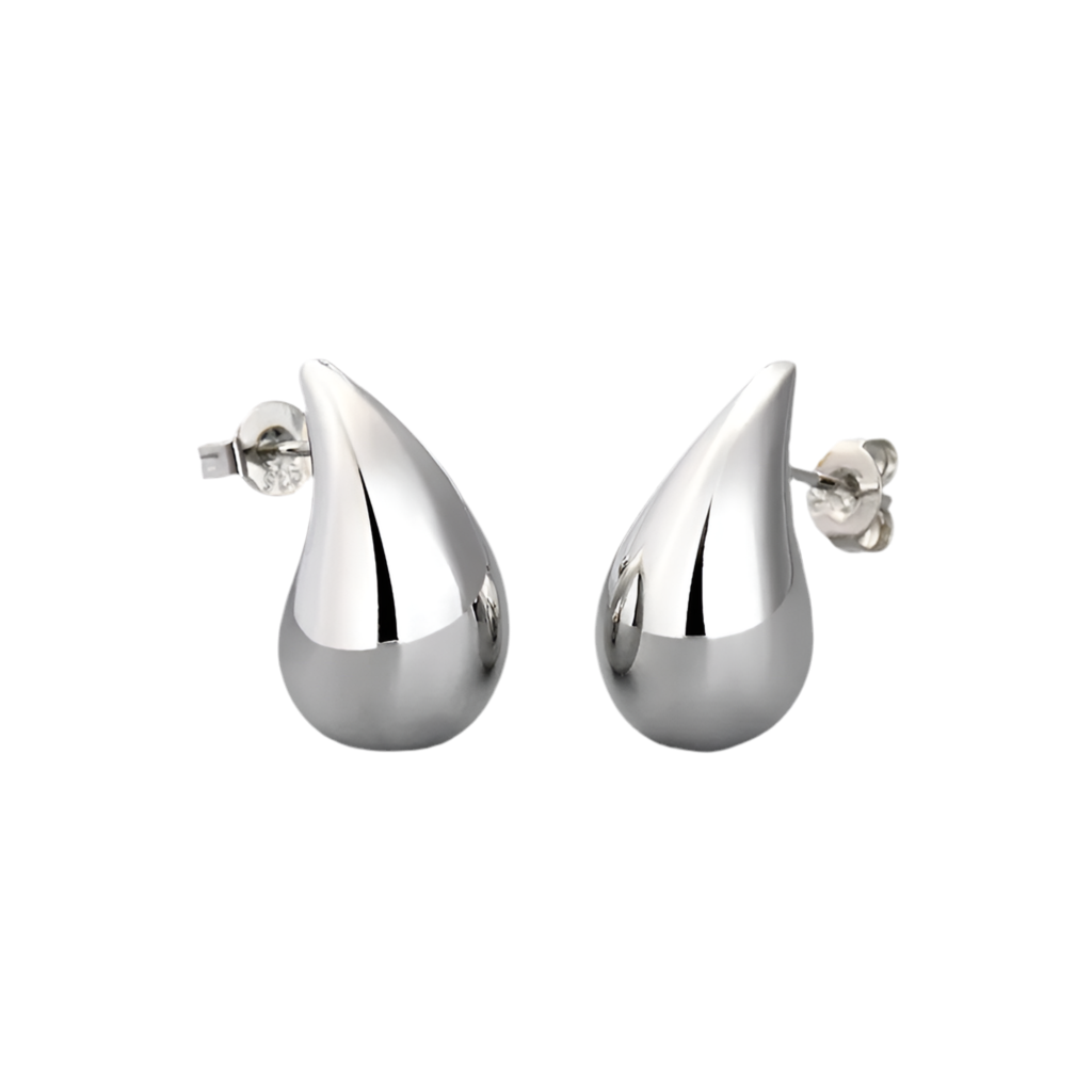 Exaggerated Comma Earrings Women's Water Drop Metal Advanced Earrings Cold Style Punk Style Ear Earrings