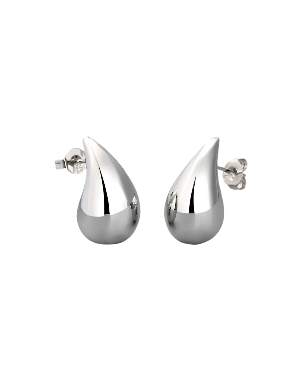 Exaggerated Comma Earrings Women's Water Drop Metal Advanced Earrings Cold Style Punk Style Ear Earrings