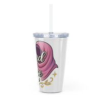 Covered in Grace Reusable Plastic Tumbler with Straw –20 oz. - Modestly Vogue