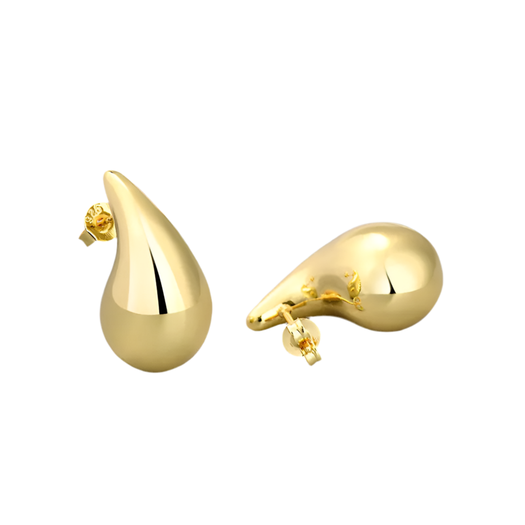 Exaggerated Comma Earrings Women's Water Drop Metal Advanced Earrings Cold Style Punk Style Ear Earrings