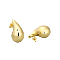 Exaggerated Comma Earrings Women's Water Drop Metal Advanced Earrings Cold Style Punk Style Ear Earrings