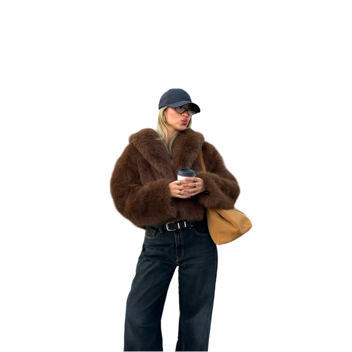 Fox Fur Jacket Women Short Autumn Winter Faux Fur Coat Young All Match Plush Women Clothing