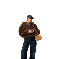 Fox Fur Jacket Women Short Autumn Winter Faux Fur Coat Young All Match Plush Women Clothing