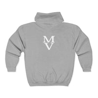 Quietly Iconic Modest Mindset Statement Zip Front Hoodie Sweatshirt