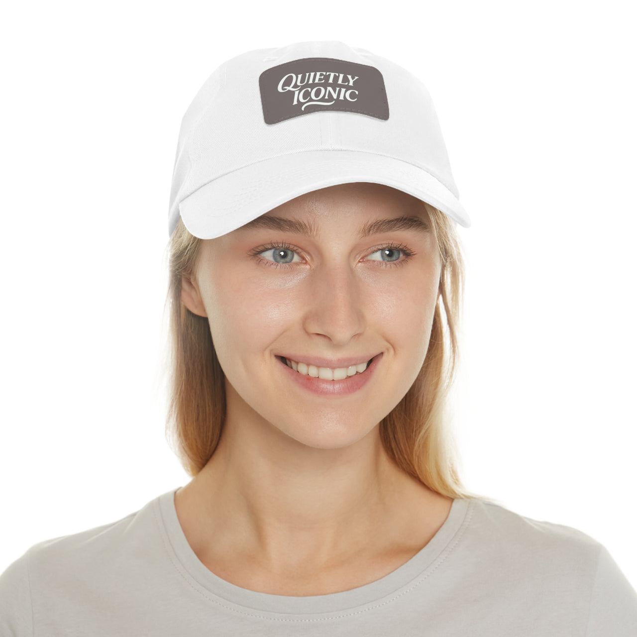 Quietly Iconic Rustic Hat with Leather Patch – Minimalist Statement Cap - Modestly Vogue