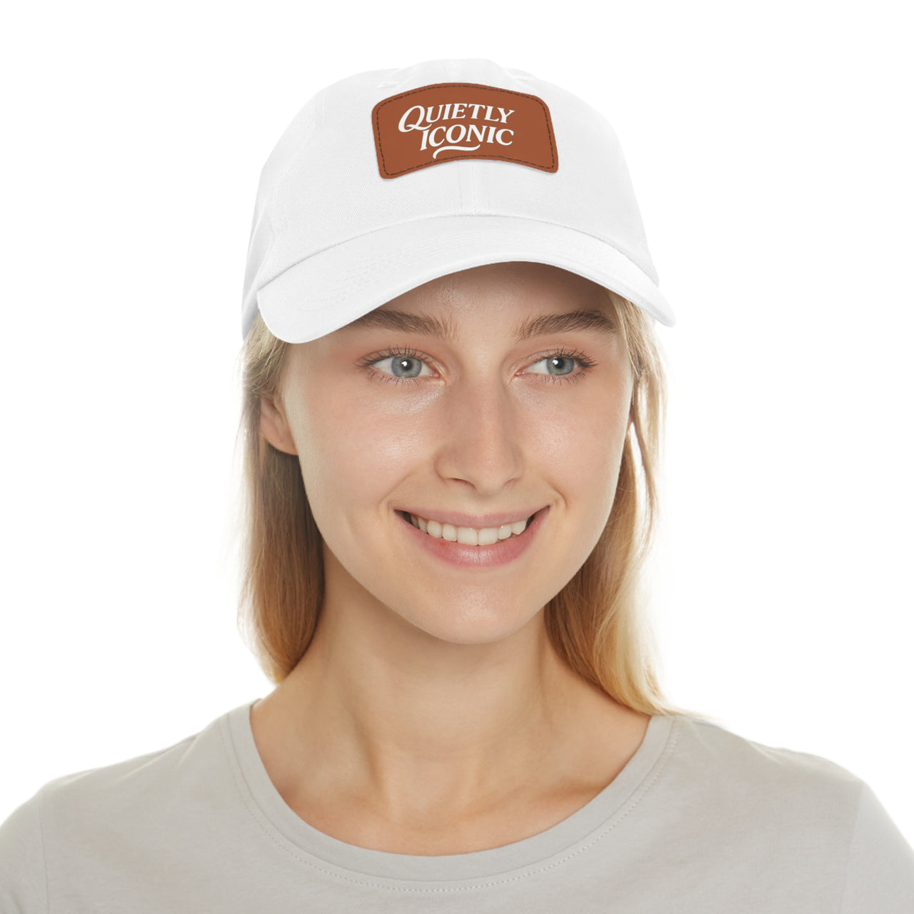 Quietly Iconic Rustic Hat with Leather Patch – Minimalist Statement Cap - Modestly Vogue