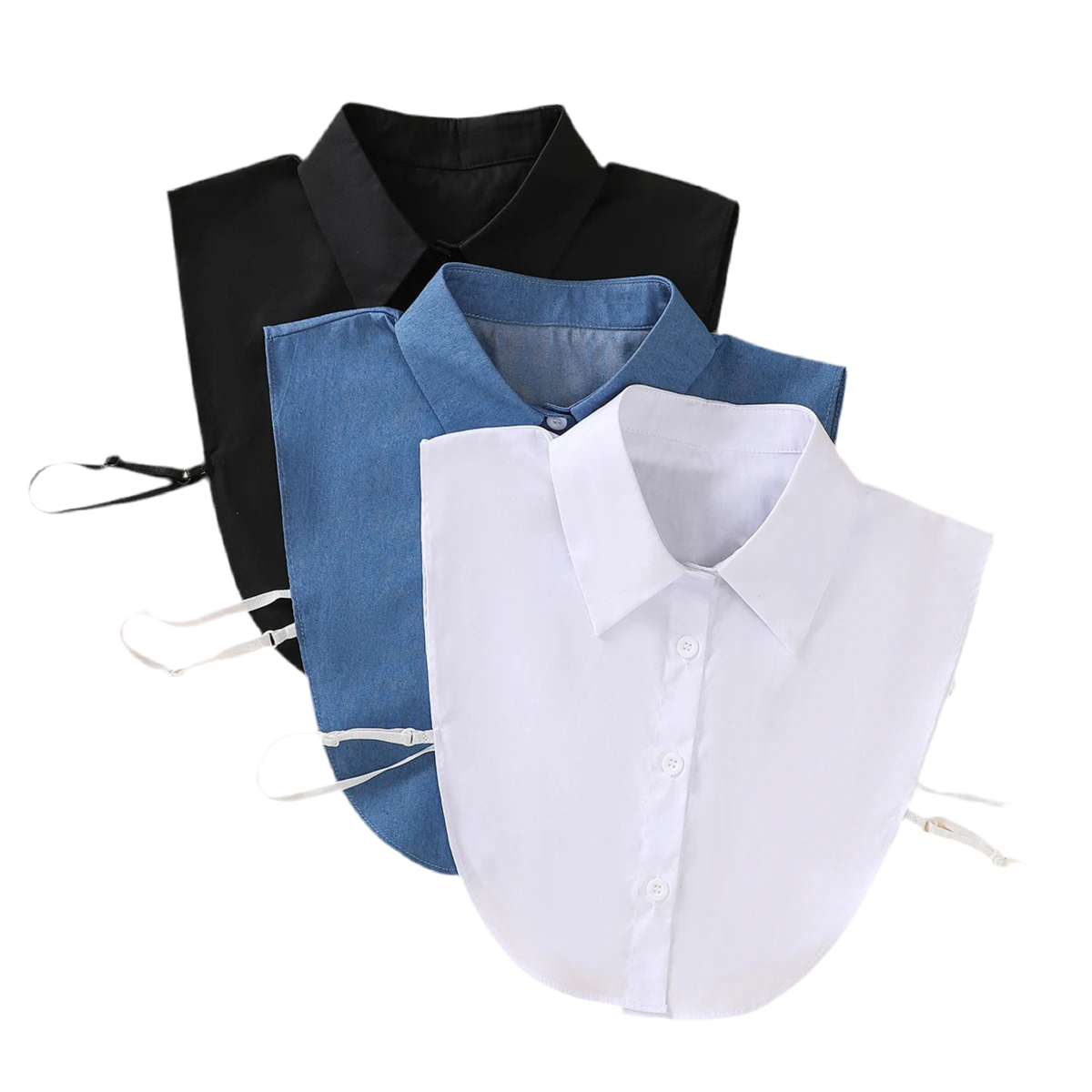 Women's Cotton Pointed Collar Fake Collar Fashionable and Elegant