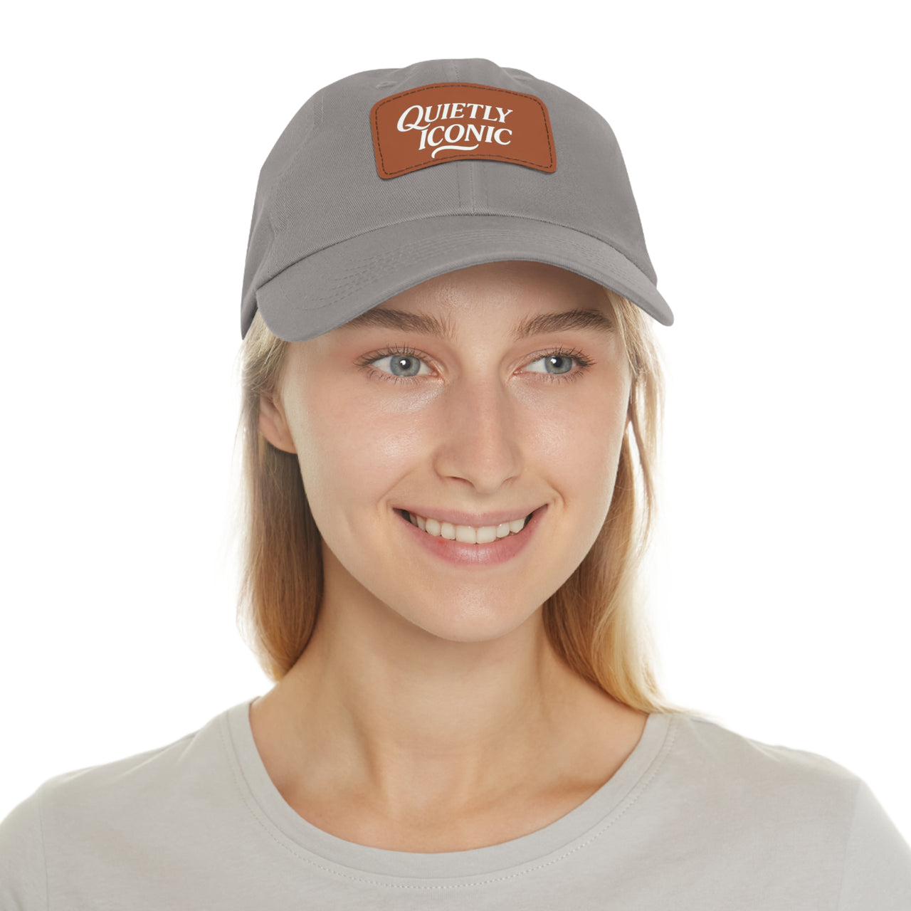 Quietly Iconic Rustic Hat with Leather Patch – Minimalist Statement Cap - Modestly Vogue