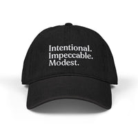 Denim Hat with Embroidery – Trendy and Stylish Casual Cap - Modestly Vogue