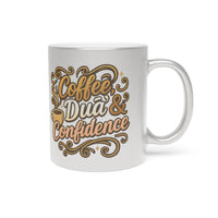 Coffee, Dua & Confidence Coffee Mug – Metallic Islamic Gift - Modestly Vogue