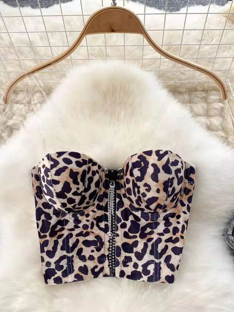 Leopard Print Zipper Top – Lightweight & Bold Summer Style - Modestly Vogue