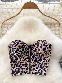 Leopard Print Zipper Top – Lightweight & Bold Summer Style - Modestly Vogue