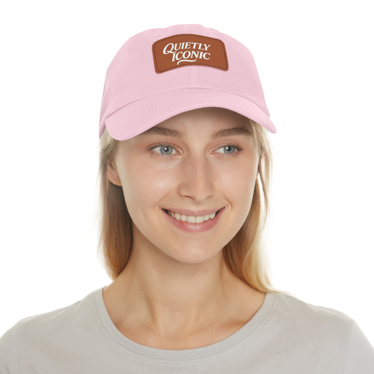 Quietly Iconic Rustic Hat with Leather Patch – Minimalist Statement Cap - Modestly Vogue