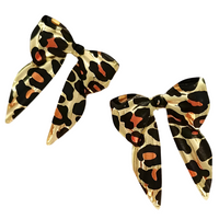 Vintage Leopard Print Butterfly Earrings – Zinc Alloy & Stainless Steel
