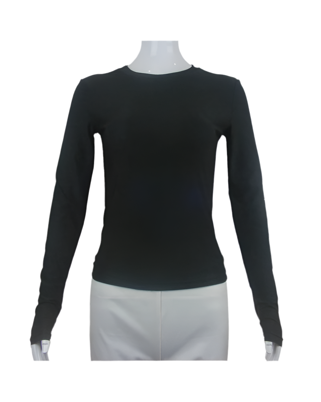 Woman Clothing Long Sleeve T-shirt Slim Fit Tops Female O-Neck Knitted