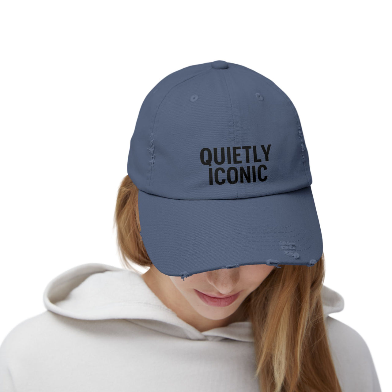 Quietly Iconic Unisex Distressed Cap – Casual Trendy Hat for Everyday Style - Modestly Vogue