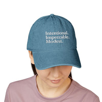Denim Hat with Embroidery – Trendy and Stylish Casual Cap - Modestly Vogue