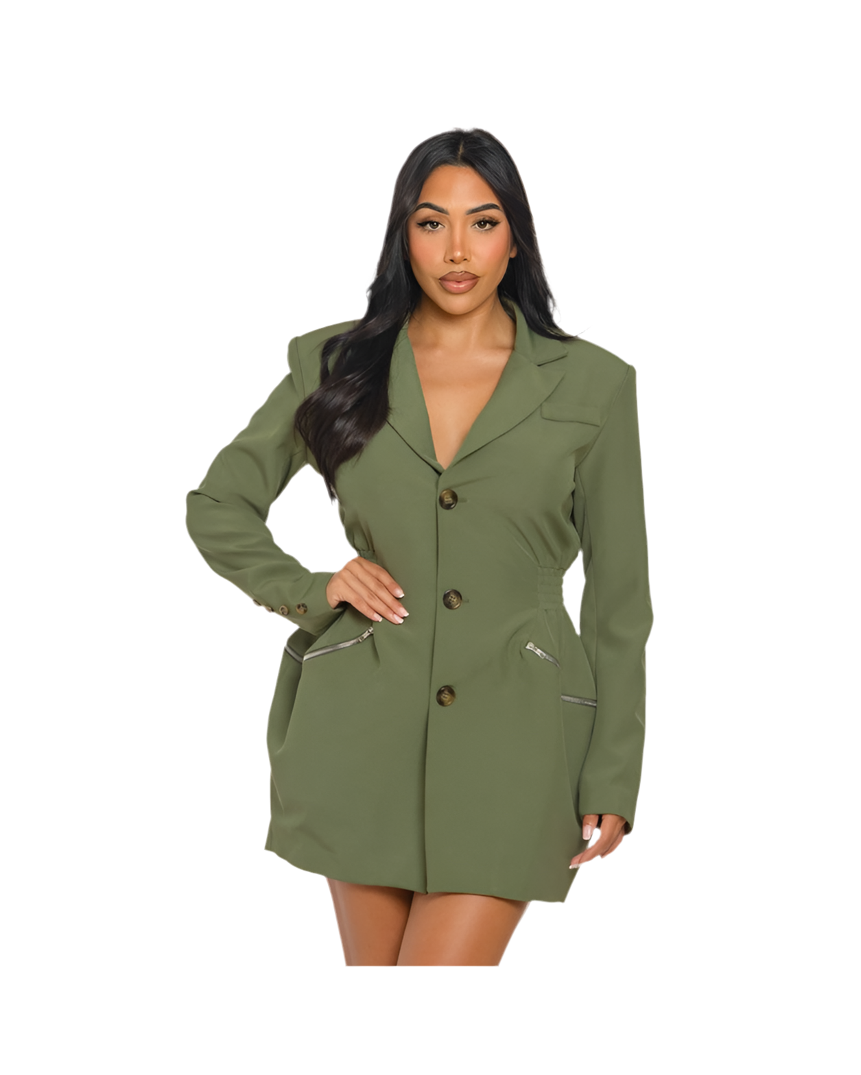 Tailored Utility Blazer Dress