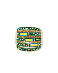 Crystal Baguette Stretch Cocktail Ring
